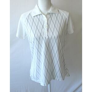 Page & Tuttle Women's Short Sleeve White Cool Swing Golf Shirt Size Med.
